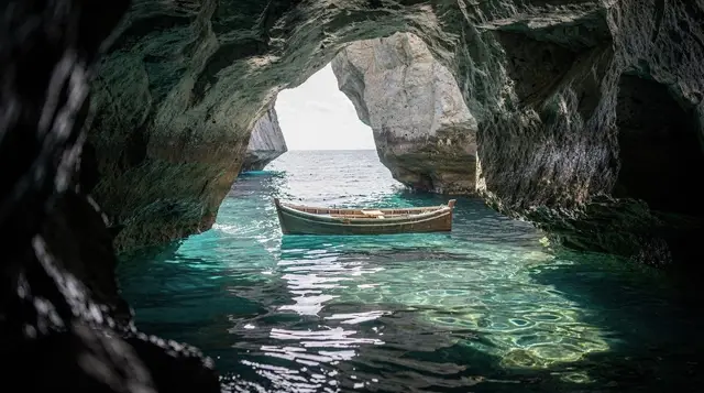 The Blue Cave near Herceg Novi: how to time the light right