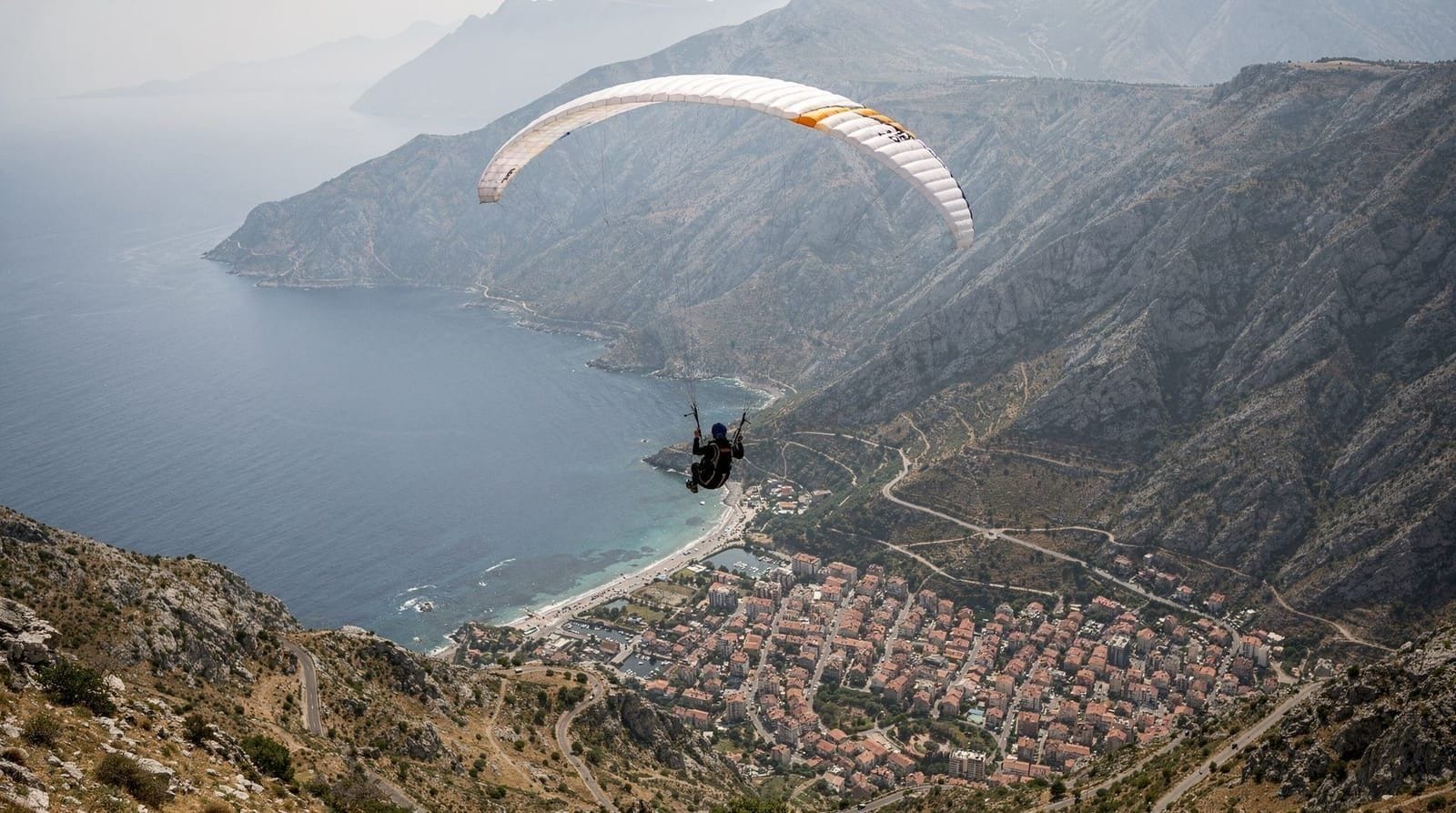 Parapente en tándem sobre Budva