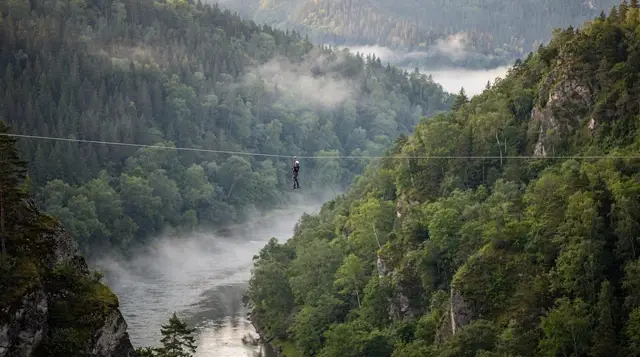 Zip line at Đurđevića Tara Bridge: what to expect